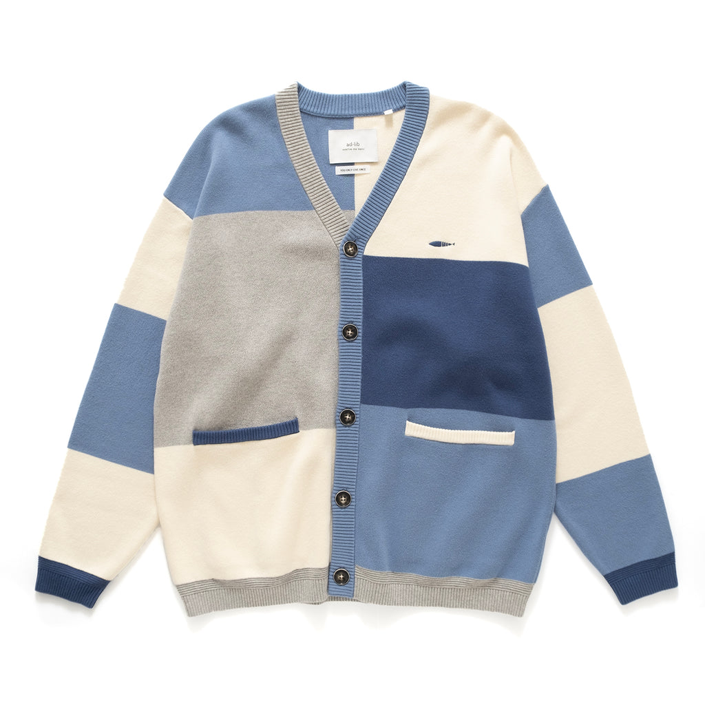 (CD095) Colorblock Cardigan