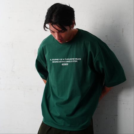 (TP1737) Flock Print Message Tee