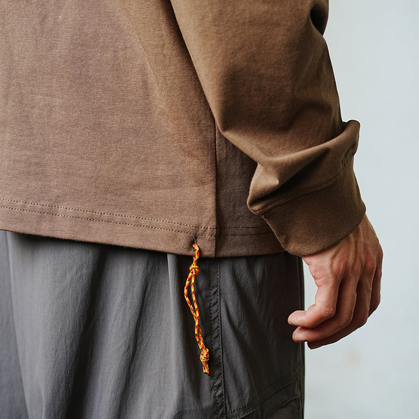 (YT1713) Anti Odor Drawstrings Long Sleeve Tee