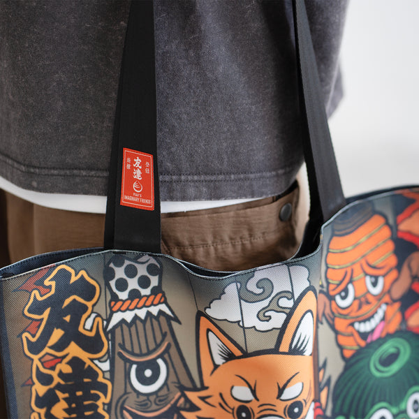 (EX566) Characters Graphic Big Tote Bag