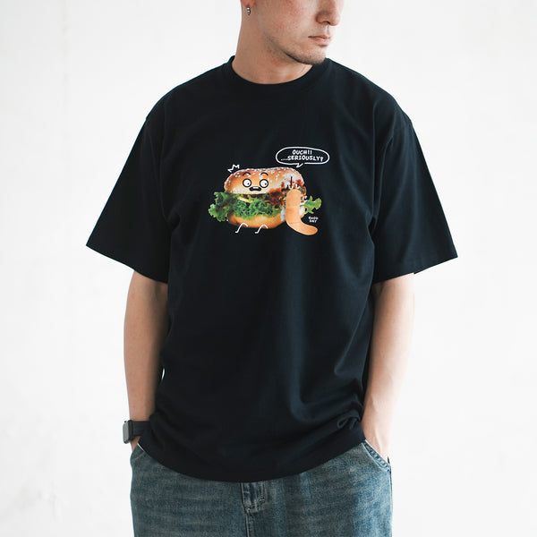 (ZT1650) Bitten Burger Graphic Tee