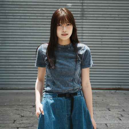 (DS022) Washed Denim Dress