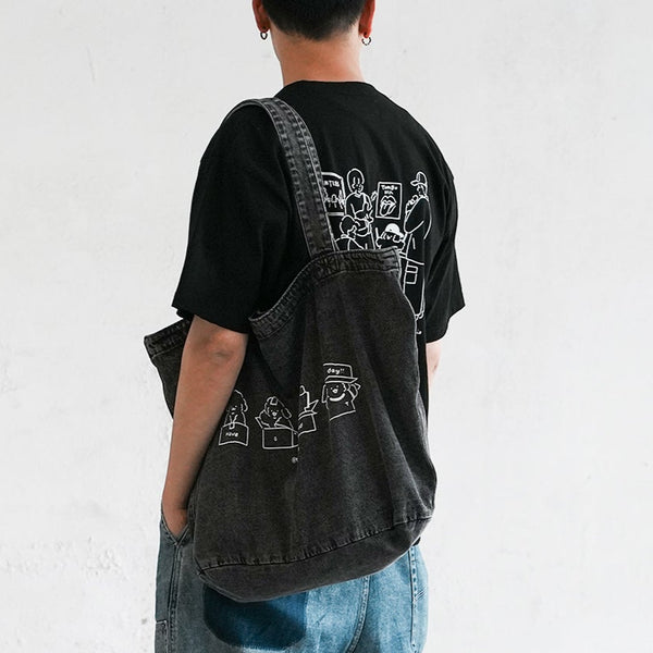 (EX598) Have a Good Day Washed Tote Bag