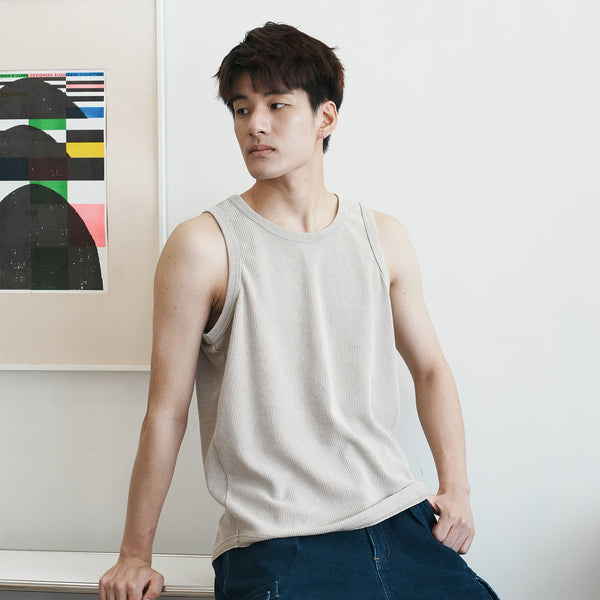 (VT1641) Washed Waffle Tank Top