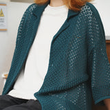 (ST386) Knit Cuba Short Sleeve Shirt