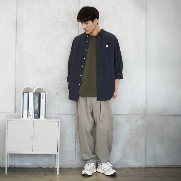 (ST462) Embroidery Logo Supima Cotton Shirt