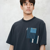 (TP1637) Sashiko Pocket Tee