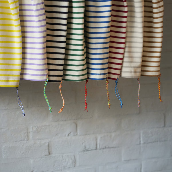 (YT1678) Border Drawstrings Pocket Tee