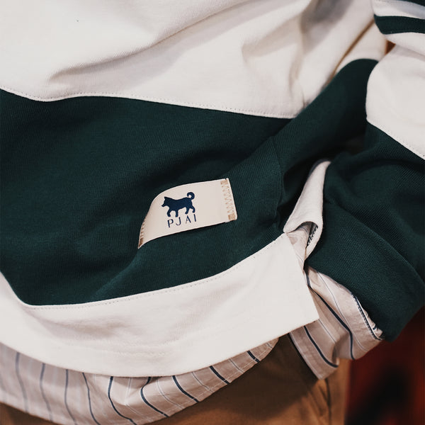 (TP1767) 橫間長袖欖球Polo