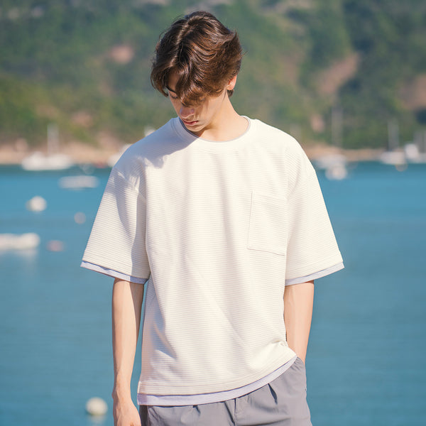 (TP1800) Double Collar Tee