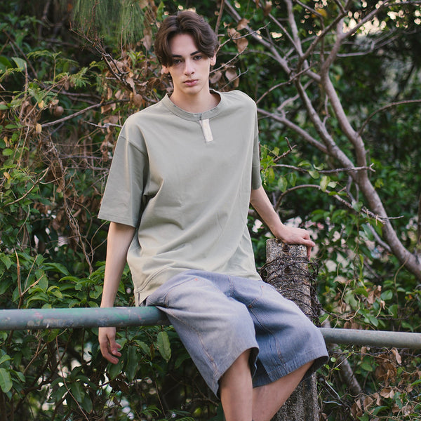 (TP1837) Henley Neck Tee