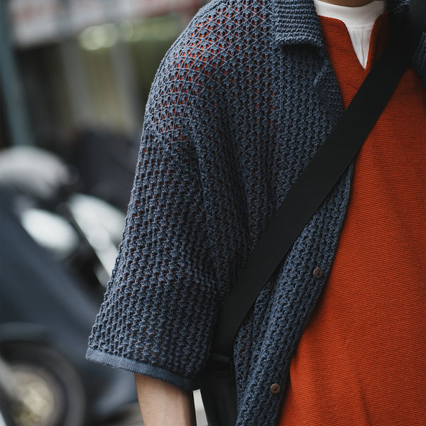 (ST386) Knit Cuba Short Sleeve Shirt