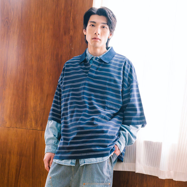 (TP1801) Big Stripes Polo
