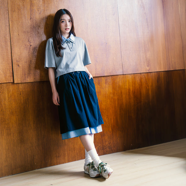 (DS034) Layered Mid Skirt