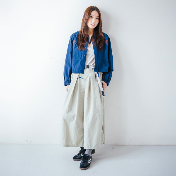 (PT364) Ankle Pleated Wide Pants