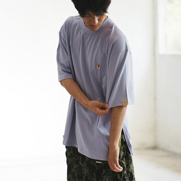 (TP1384) Zipped Hem Tee