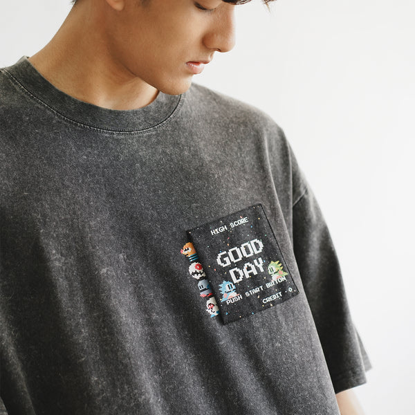 (EX457) Start The Game Graphic Pocket Tee