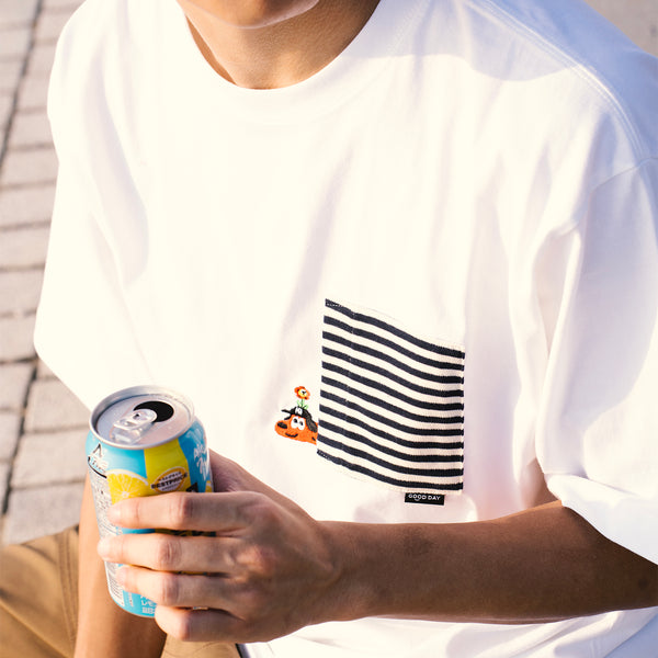 (EX685) Embroidery Pocket Tee