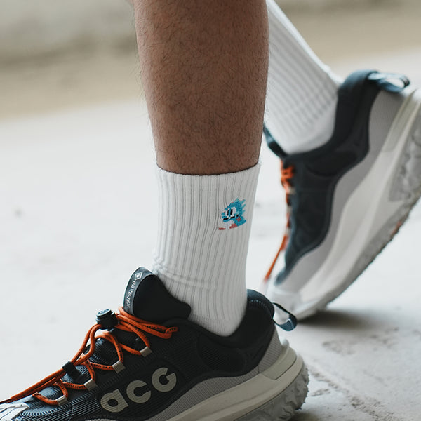 (EX461) Graphic Embroidery Socks