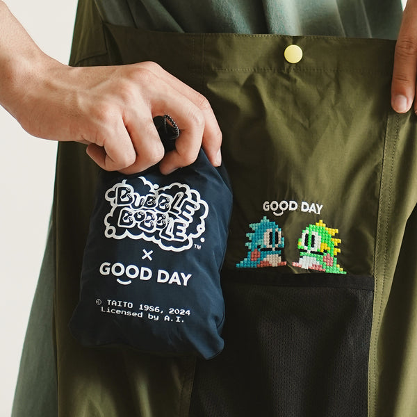 (EX463) Packable Embroidery Crossbody Bag