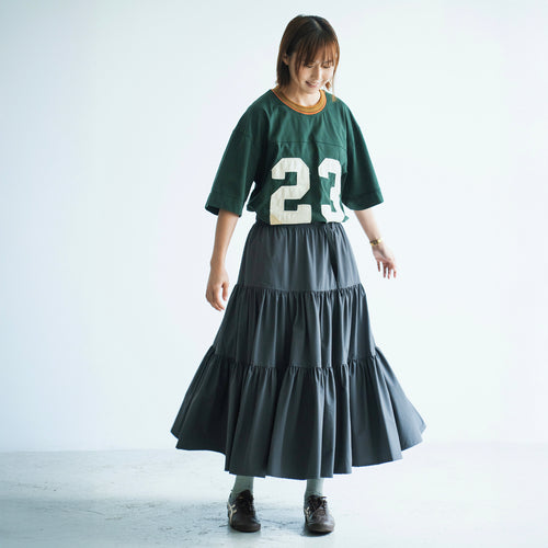 (DS027) Belted Tiered Dress