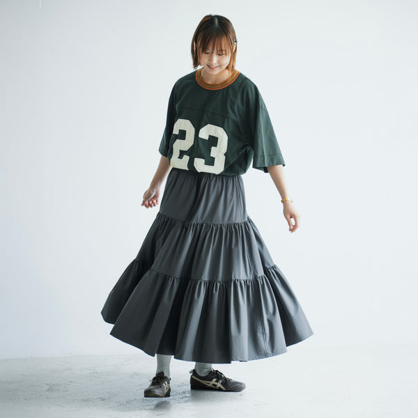 (DS027) Belted Tiered Dress