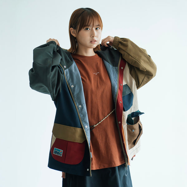 (JK402) Colorblock Parka