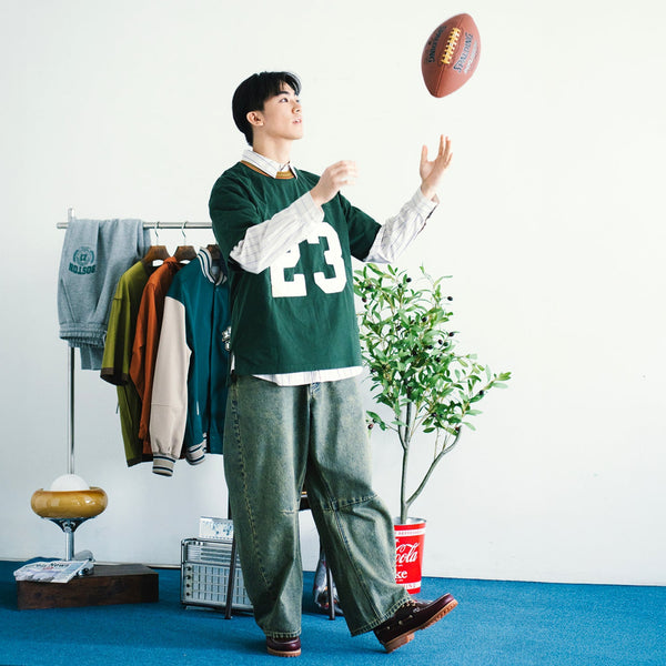 (PT407) 彎刀形牛仔褲