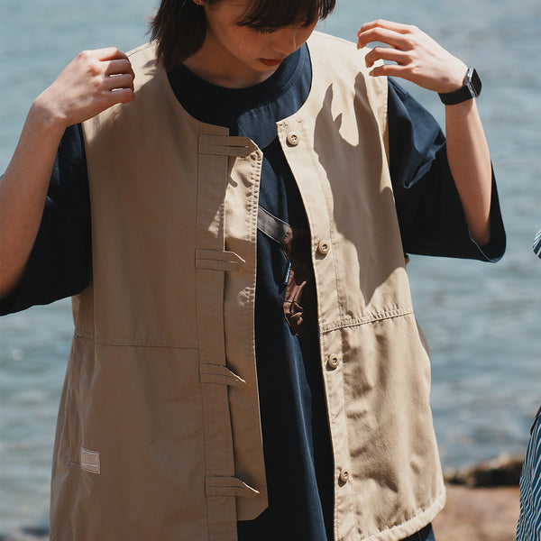 (JK392) 工裝背心外套