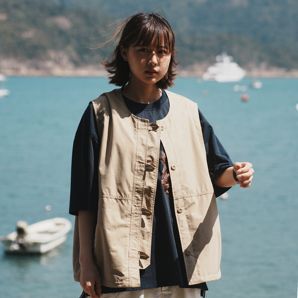 (JK392) 工裝背心外套