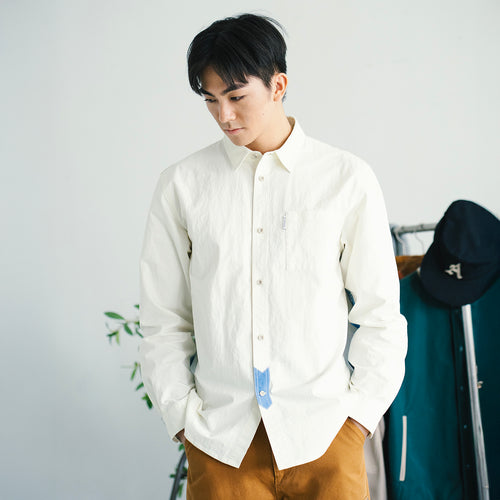 (ST471) Sleeve Patchwork Shirt