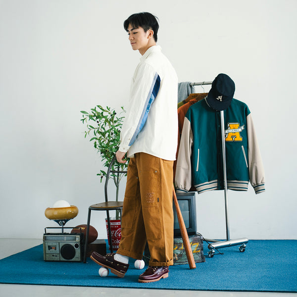 (ST471) Sleeve Patchwork Shirt