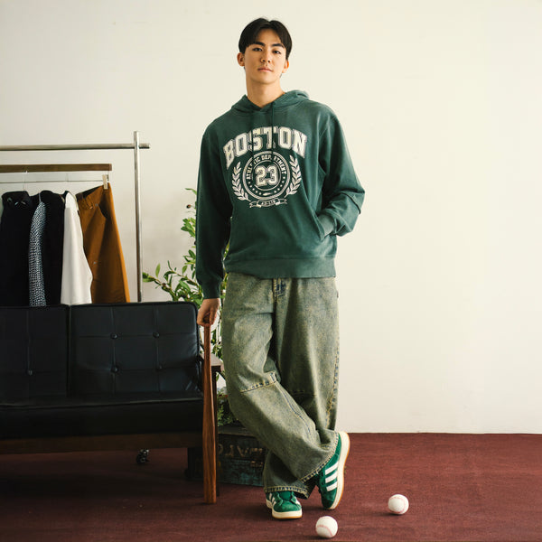 (SW519) Washed College Hoodie