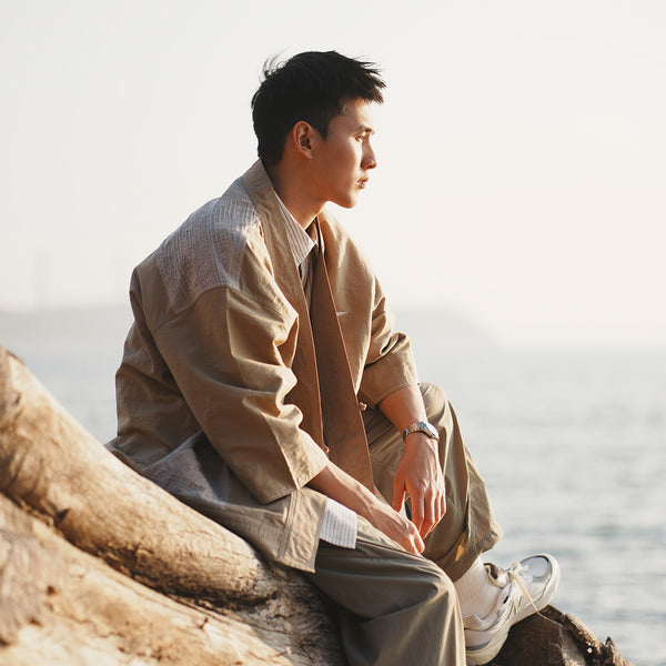 (YJ356) 拼布和服外套