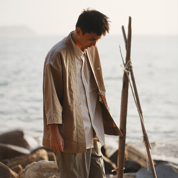 (YJ356) 拼布和服外套