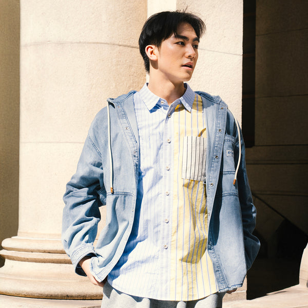 (ST477) Crazy Stripes Shirt