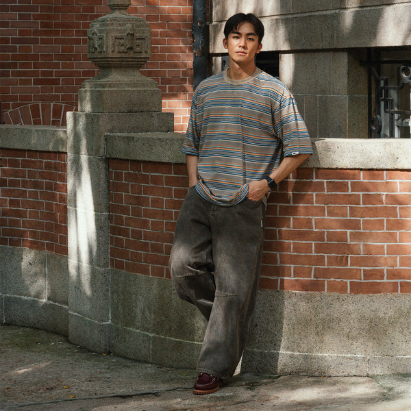 (PT407) 彎刀形牛仔褲