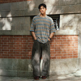 (TP1663) Stripes Drawstring Tee