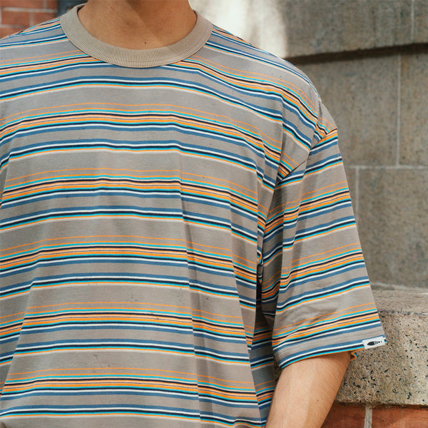 (TP1663) Stripes Drawstring Tee