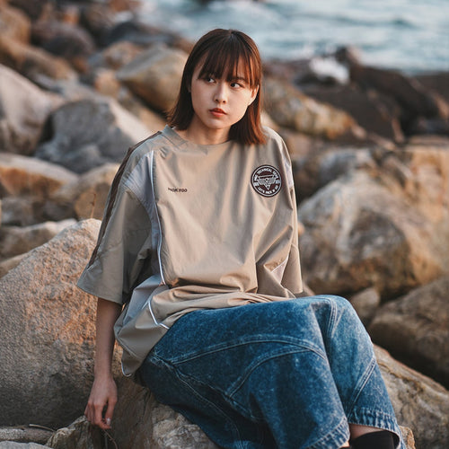 (TP1577) Tech Patchwork Jersey Tee