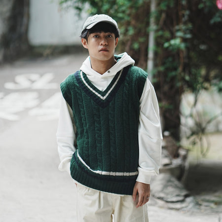 (KN063) Garment Dye Wash Knit Pullover