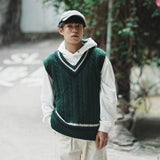 (KN060) Knitted V Neck Vest
