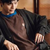 (TP1721) 窩夫格拼色滾邊Tee