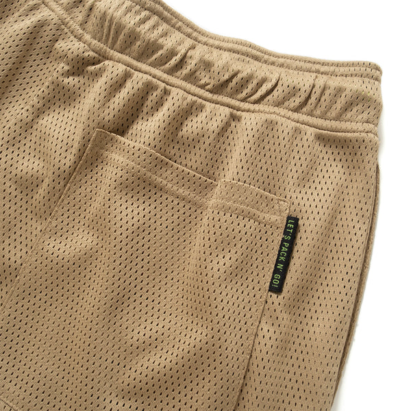 (SP406) Mesh Patchwork Easy Shorts