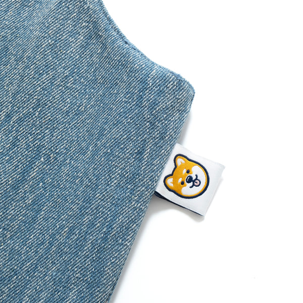 (ZB545) Lucky PJai Club Washed Denim Tote Bag