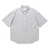 (ST474) Stripe Tie Short Sleeve Shirt
