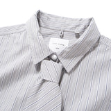 (ST474) Stripe Tie Short Sleeve Shirt
