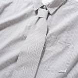 (ST474) Stripe Tie Short Sleeve Shirt