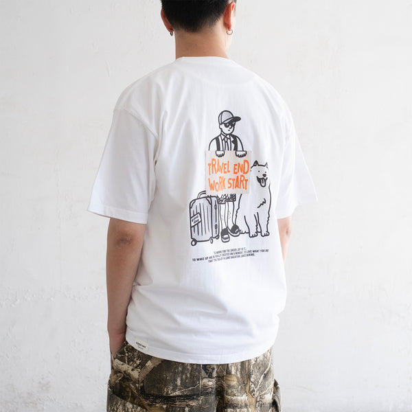 (ZT1709) Travel End Work Start Graphic Tee