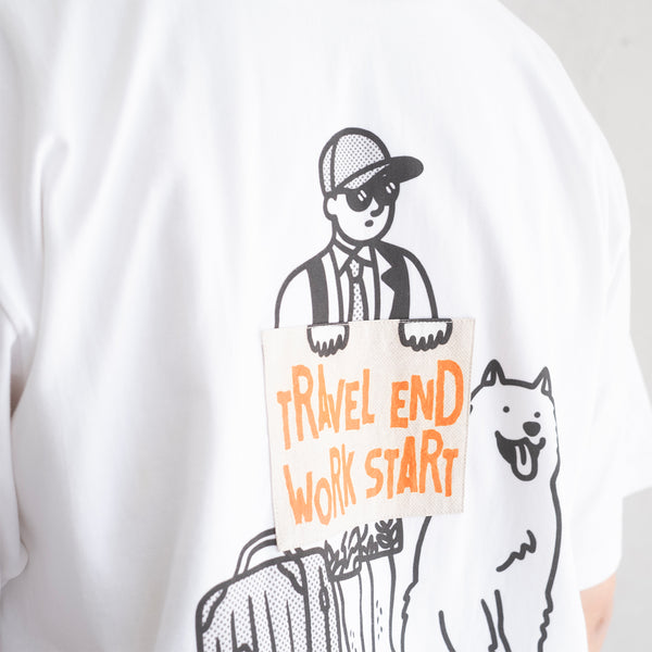 (ZT1709) Travel End Work Start Graphic Tee